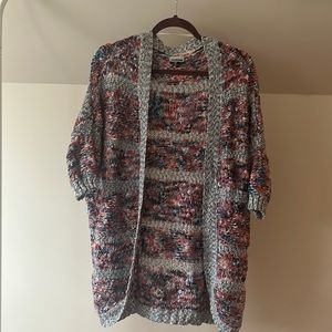 Anthropologie Noisy May Confetti Chunky Knit Cardigan